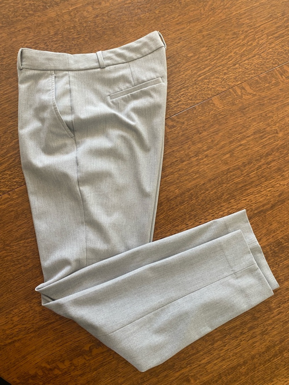 Banana Republic light gray slacks, size 4, Ryan style